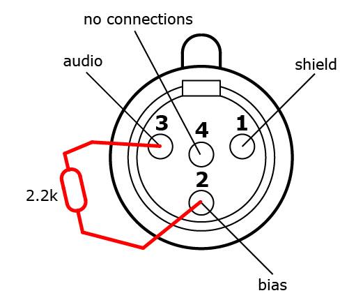 Shure 4 Pin Mini Xlr Wiring Diagram - HQRP 4-Pin Mini Connector (TA4F