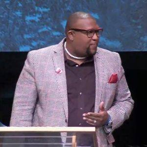 Dr. Anderson, Bridgeway Community Church wears Embrace Mic