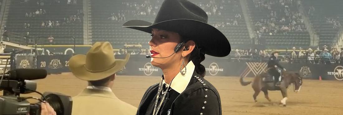 CM-i5 In-Ear Headset with Cowboy Hat at American Rodeo