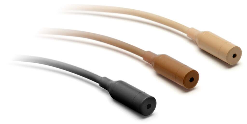 CO-8WL Lavaliers are 4 mm in size and IP57 waterproof rated
